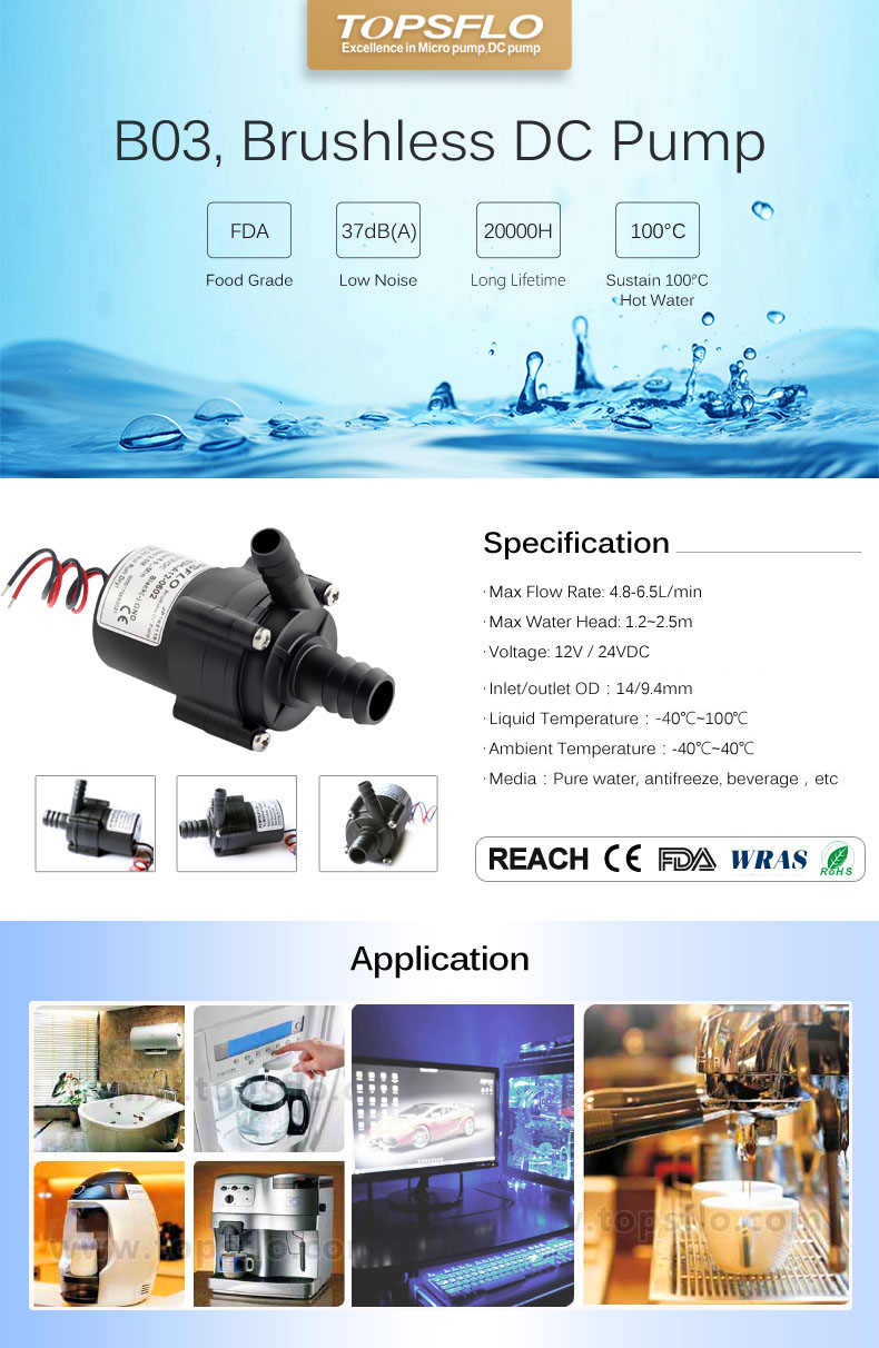 24v DC motor water pump factory