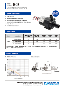 0710B03 Micro Brushless DC Pump Home appliance pump