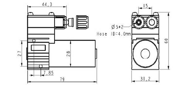 micro brushless dc diaphragm liquid pump tf30b-d