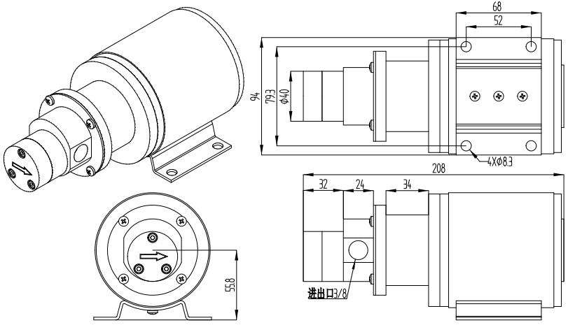 MG300 Series Magnetic Drive Gear Pump