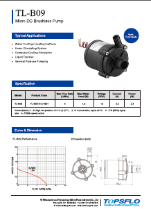 TL-B09 Brushless DC Water Pump Water Mattress Pump