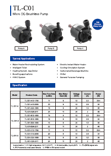 C01 Micro Brushless DC Centrifugal Pump