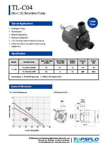 C04 High Flow Brushless DC Pump Kitchen bathroom pump