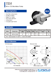 TD5PV Solar DC Pump Hot Water Circulation Pump