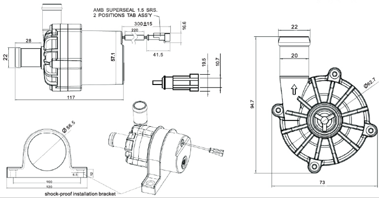 Engine Auxiliary Water Pump
